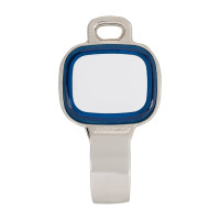 zilver, wit / blauw